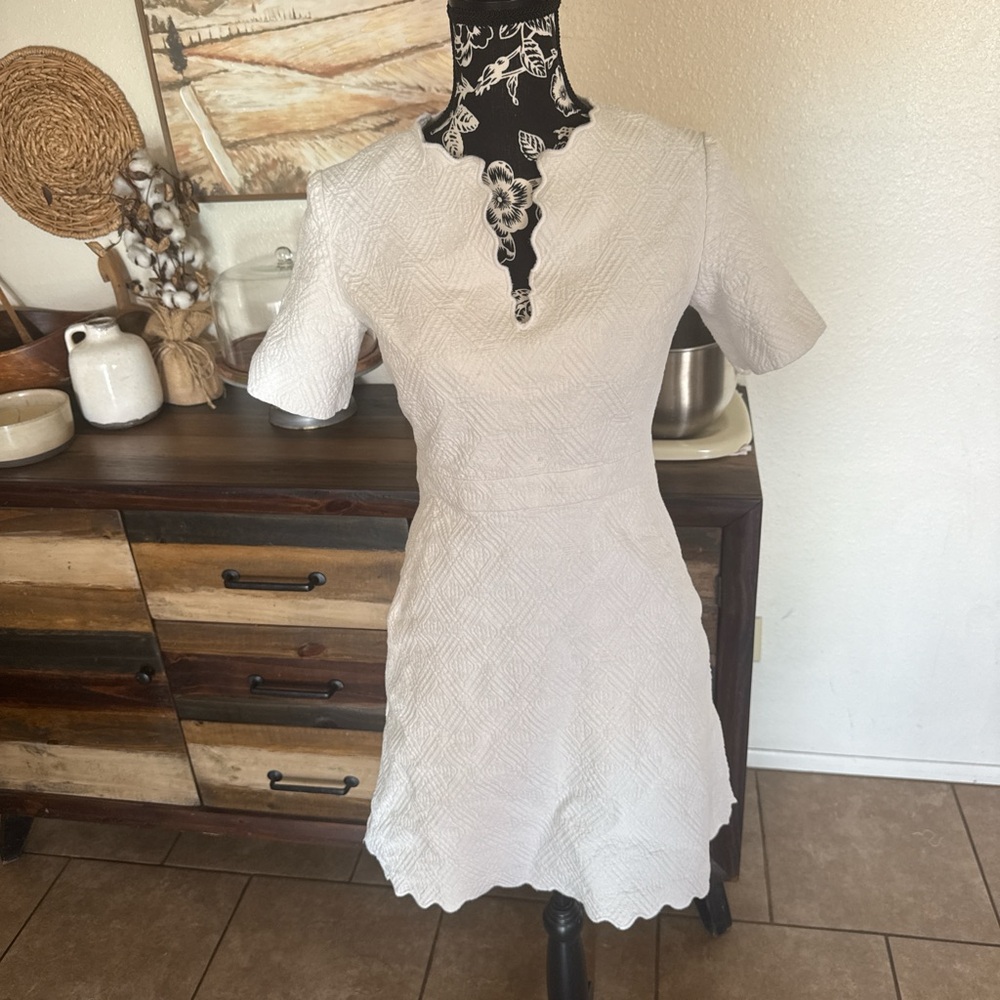 Tory Burch white textured dress